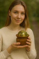 Elegant Wooden & Crystal Bakhoor Holders